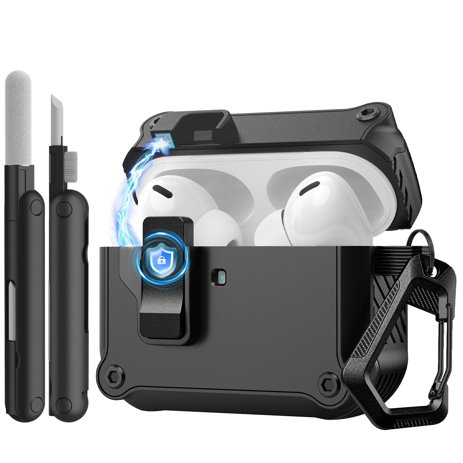 Amazon.com: TiMOVO Case for Airpods Pro 3 (2025) with Secure Lock